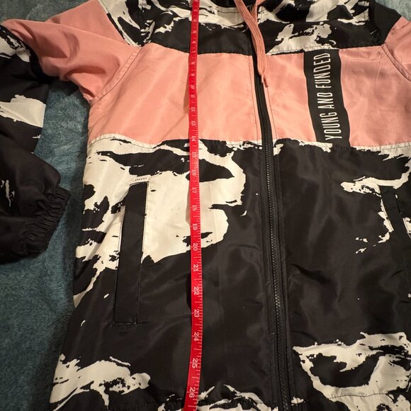 Five By Five by Masterpiece Windbreaker Hoodie Jacket Size M - Picture 3 of 9